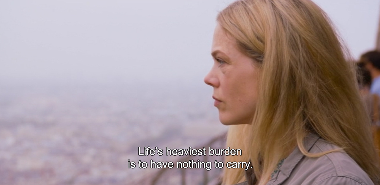 ― 1001 Grams (2014)“Life’s heaviest burden is to have nothing to carry.”